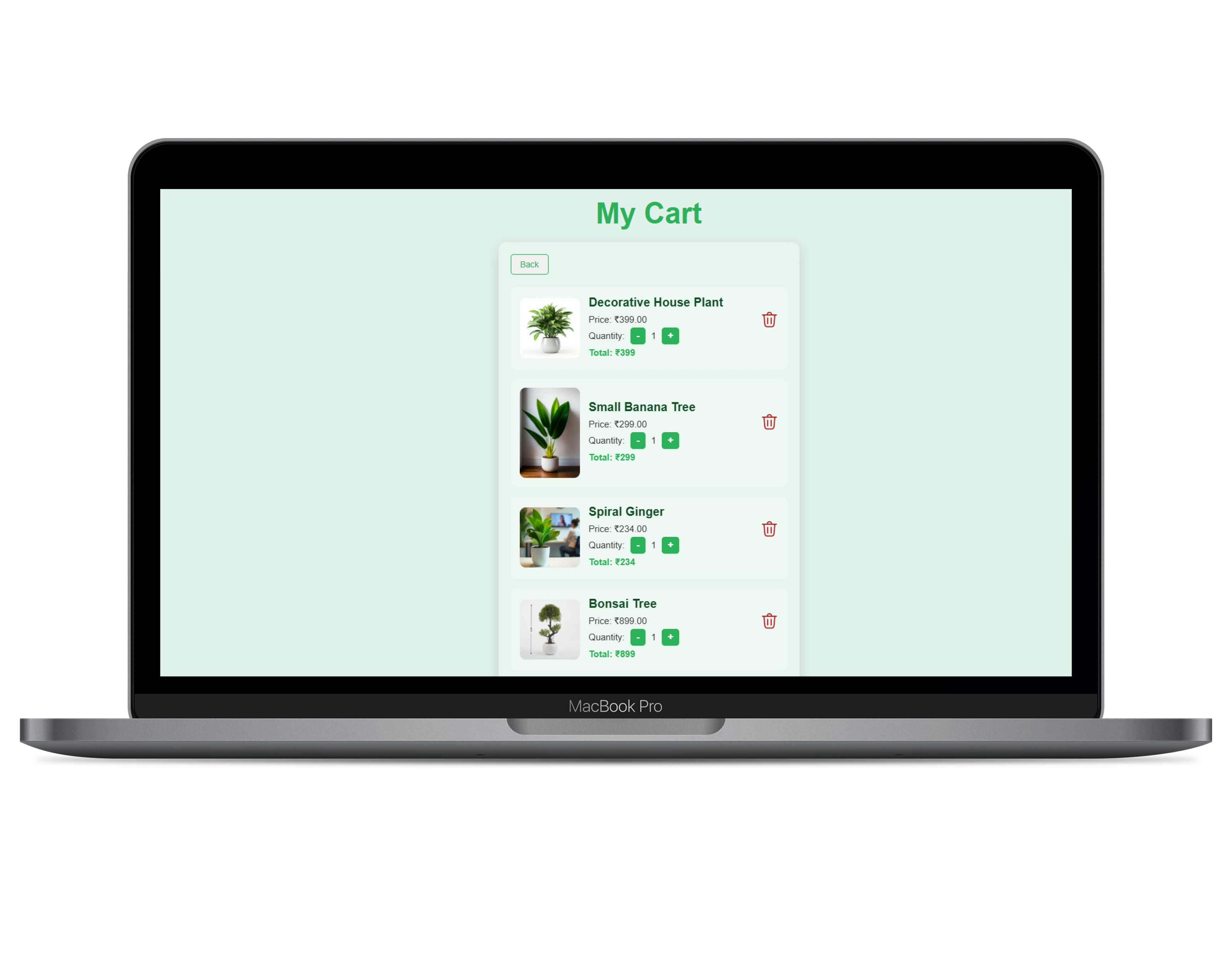 Plant Store Screenshot 2